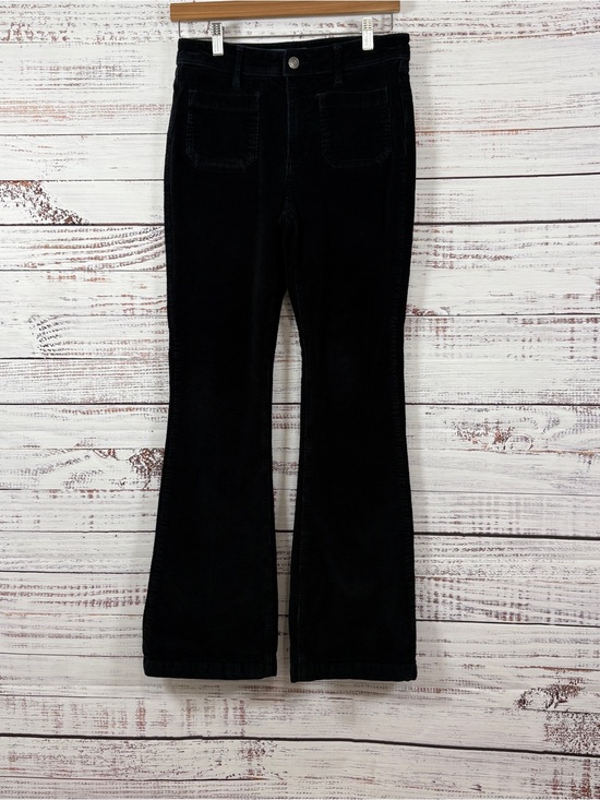 Modcloth Pants - ModCloth All Aboard For Corduroy Navy Mid Rise Flare Pants
